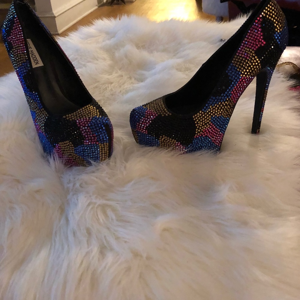 Multi colored studded Stiletto